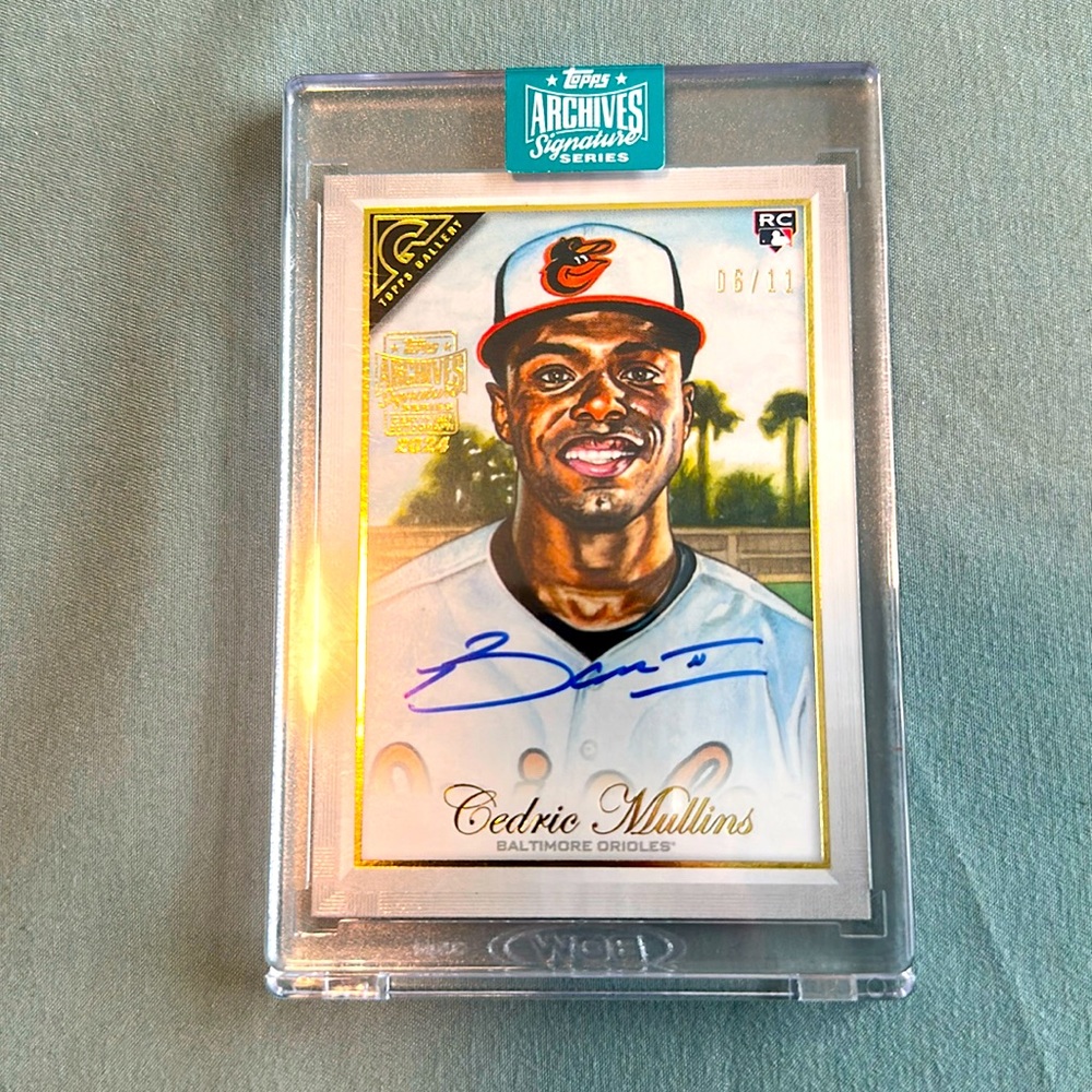 Cedric Mullins Signed Baseball Card